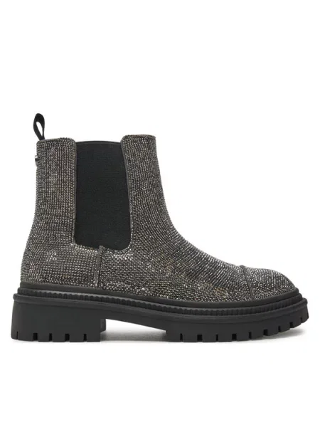 Steve Madden Kotníková obuv s elastickým prvkem Moonlit stříbrná