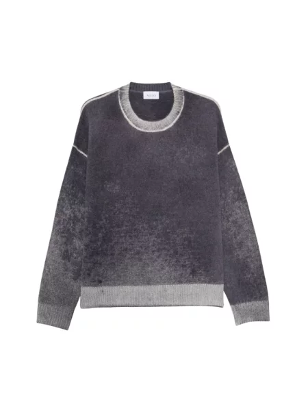 Sweter Amish wełniany szary