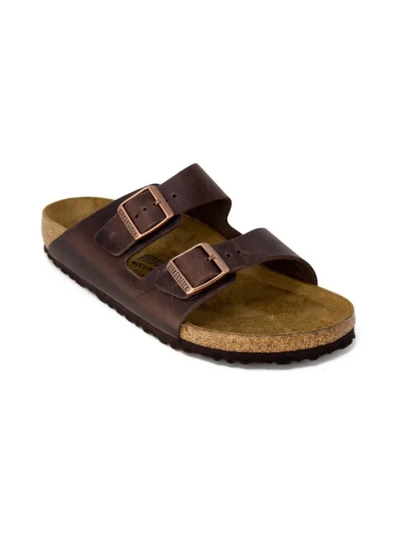 Klapki Birkenstock brązowe