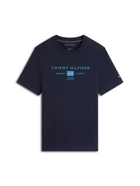 TOMMY HILFIGER Tricou BRAND LOVE bleumarin / regal albastru