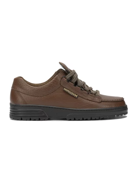 Sneakersy Mephisto skórzane brązowe