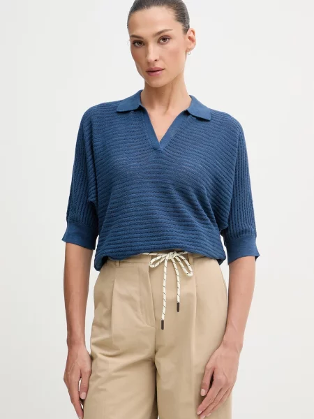 United Colors of Benetton polo z lnem