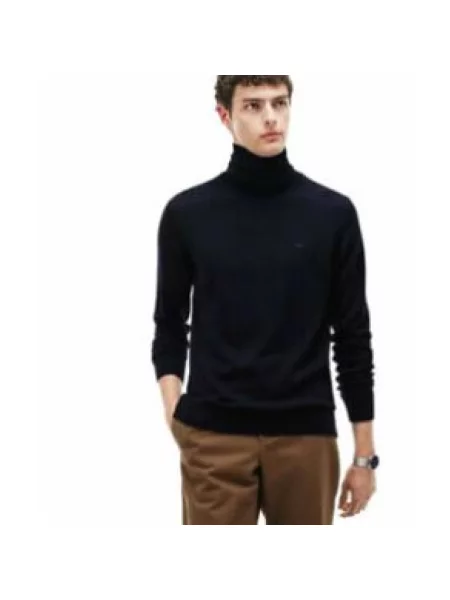 Golf golf Lacoste wełniany niebieski