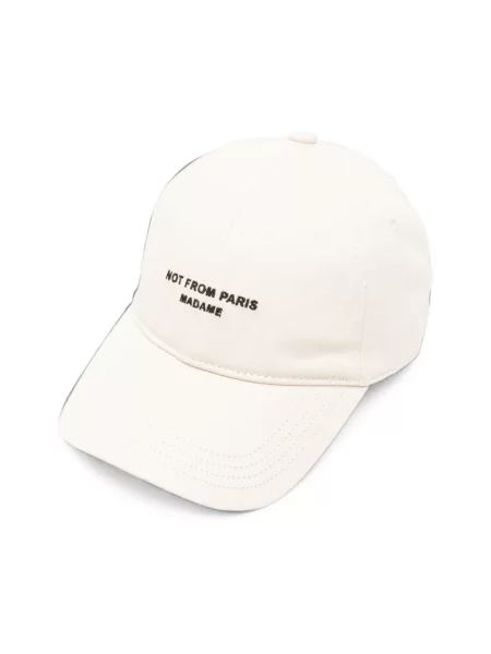 Drôle de Monsieur czapka z daszkiem Slogan biała
