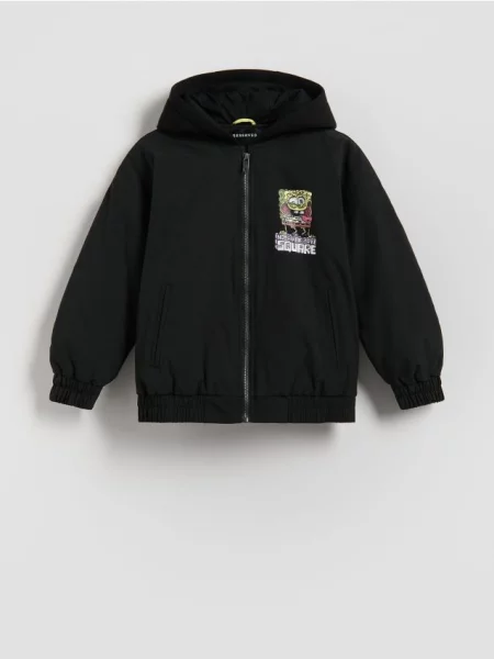 Reserved Jachetă bomber SpongeBob negru