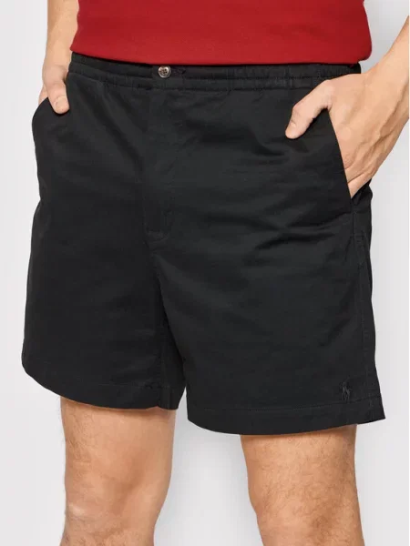 Polo Ralph Lauren Medžiaginiai šortai juoda