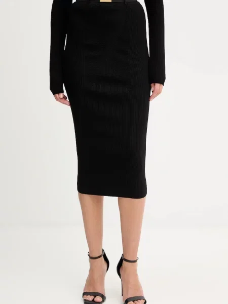 Elisabetta Franchi fustă midi creion negru