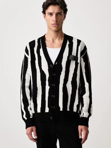 Undercover cardigan cu amestec de lână pentru bărbați