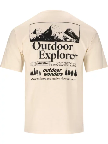 T-shirt Whistler Kunta biała