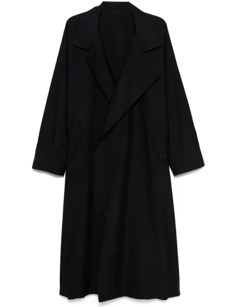 Тренчкот Homme Plissé Issey Miyake черно