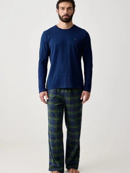 Tommy Hilfiger spodnie piżamowe zielone