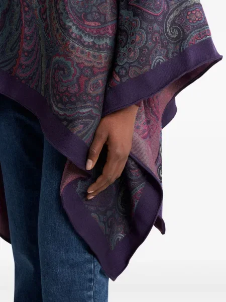 Geacă Etro cu model paisley albastru