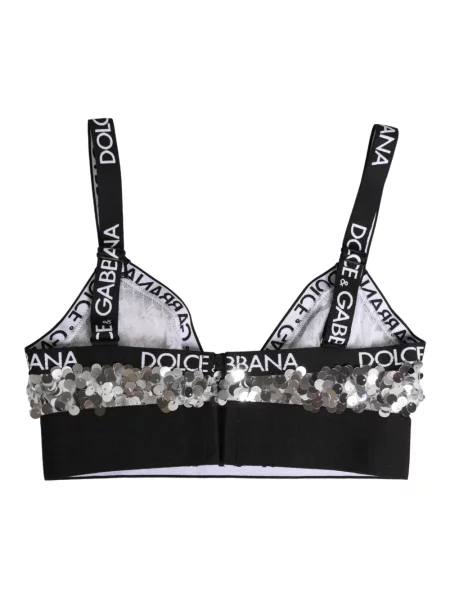 Biustonosz Dolce And Gabbana z cekinami szary