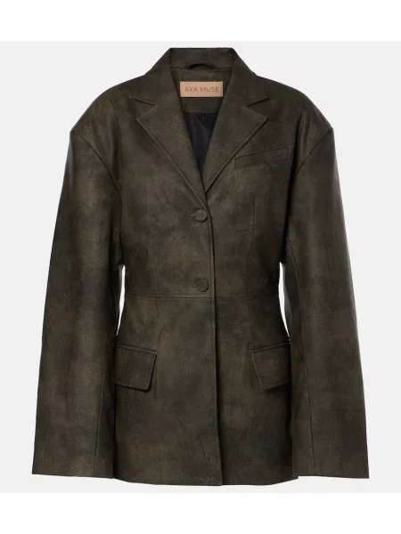 Kurtka skórzana Aya Muse szara