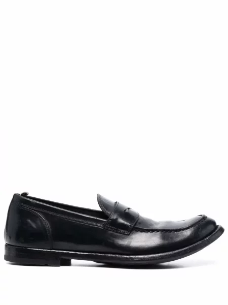 Pantofi loafer Officine Creative din piele negru