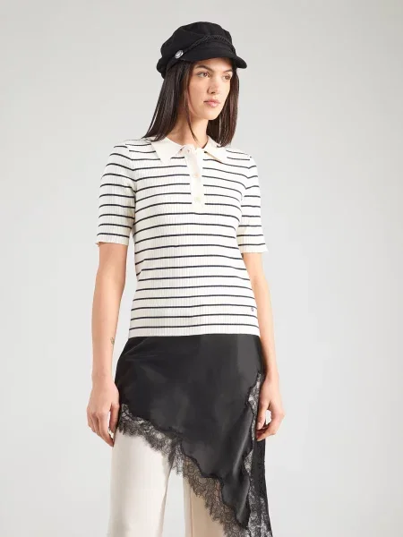 Mos Mosh tricou polo Caliz alb