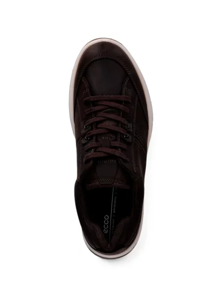 Sneakerși Ecco din piele maro