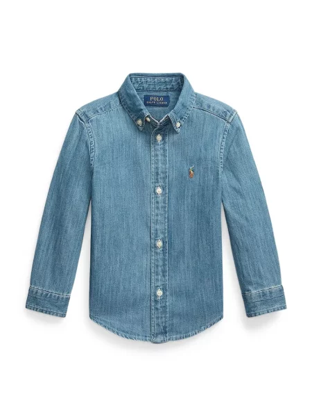 Polo Ralph Lauren košeľa detská rifľová modrá