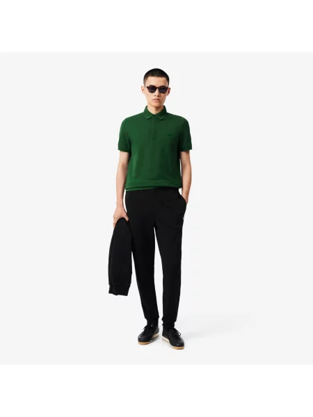 Lacoste Koszulka Polo Paris Stretch Piqué Regular Fit zielona