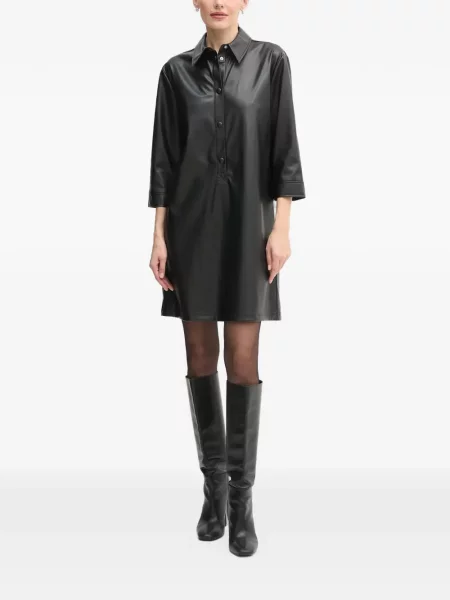 Rochie tip cămașă Benetton negru