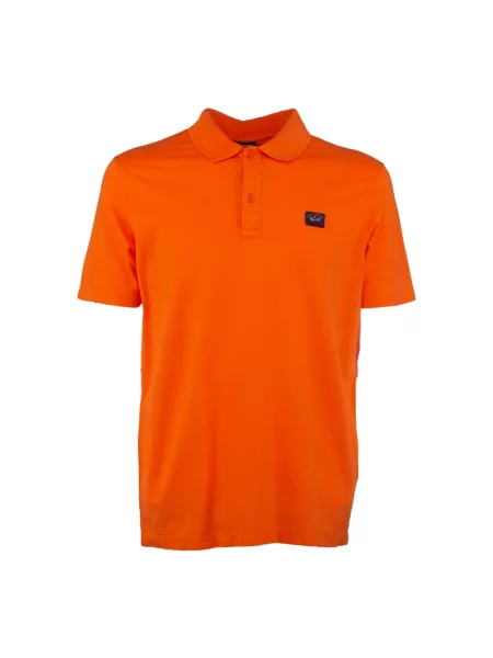 Koszulka polo Paul & Shark pomarańczowa