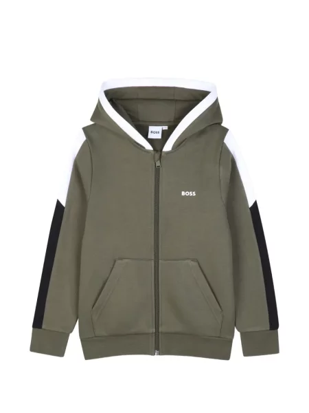 Bluza z kapturem dziecięca Bosswear zielona