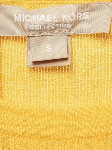 Top Michael Kors din cașmir galben