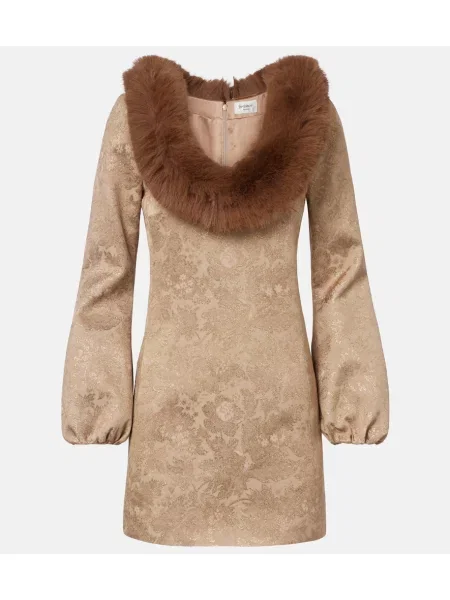 Obleka Saint Laurent bež