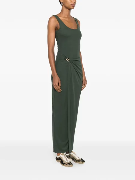 Rochie maxi Nanushka cu volane verde