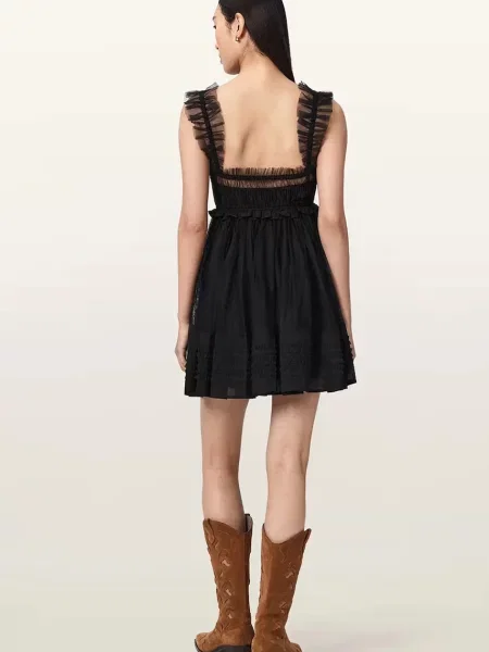 AllSaints rochie ANGELA negru