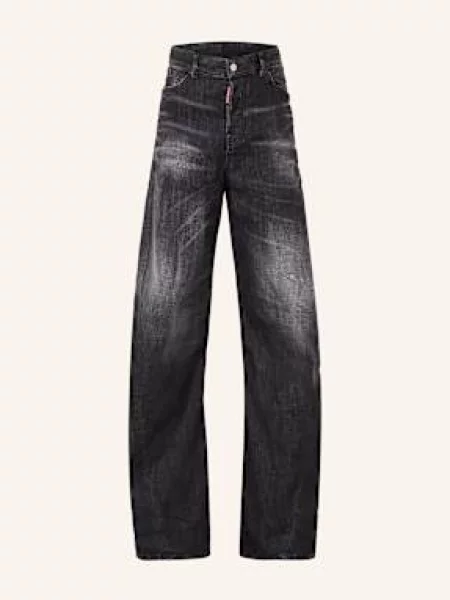 Jeansy Boyfriend d2 Twisted schwarz szare