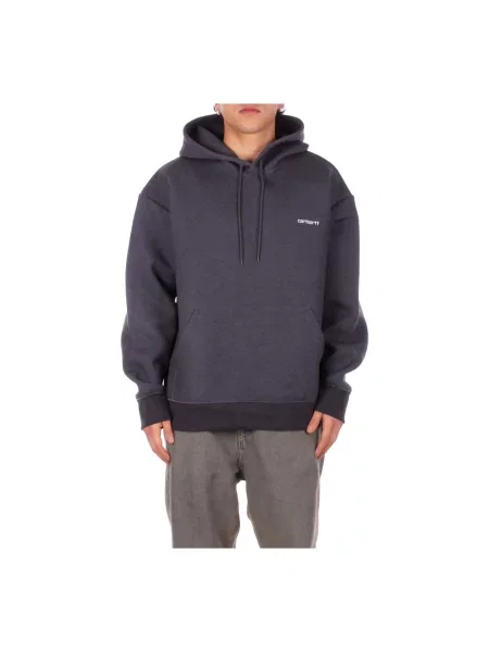 Bluza Carhartt WIP Hooded Alda Sweat UNISEX Black/ White L szara
