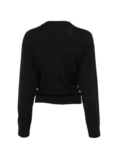 Decupat pulover Semicouture cu cataramă negru