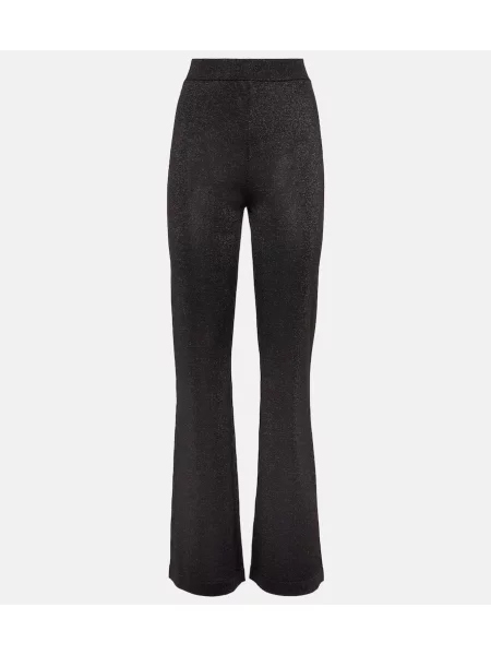 Pantaloni Missoni cu talie înaltă negru