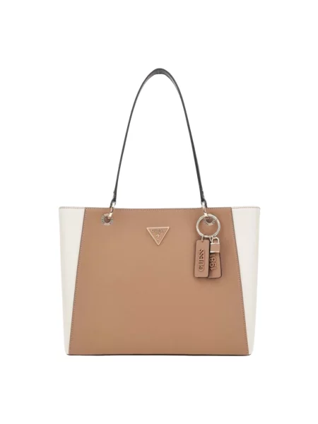 Duża shopperka Guess biała