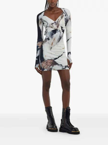 Rochie mini Roberto Cavalli alb