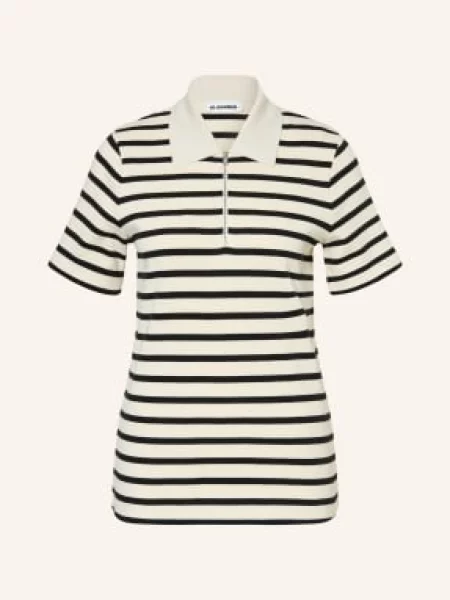 Jil Sander Pletené Polo Tričko / režná černá