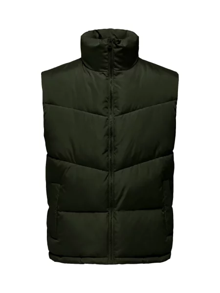 Only & Sons Vestă Odin' verde