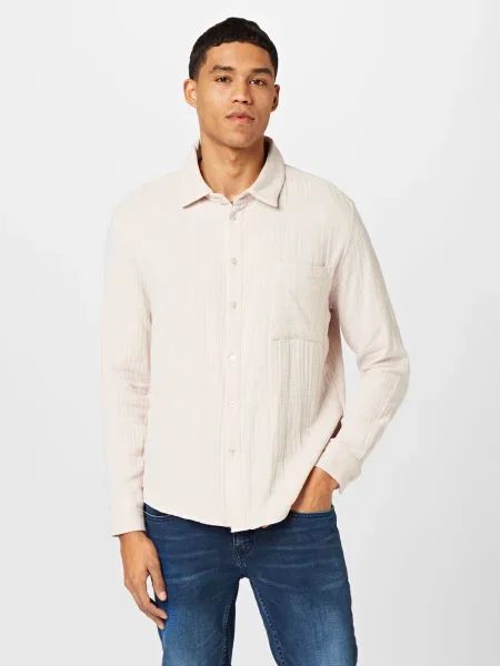 DAN FOX APPAREL Cămașă Toprak' bej