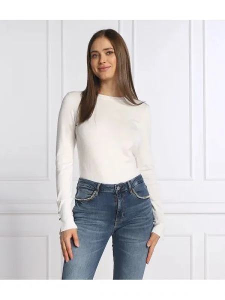 GUESS Pulover ELINOR alb
