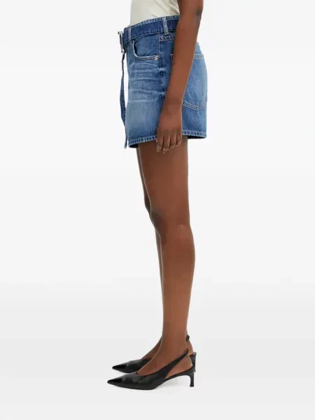 Cu centură pantaloni scurți Sportmax albastru