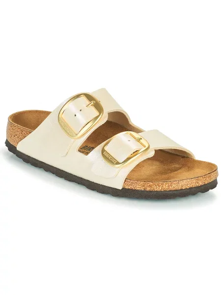 Natikači Birkenstock z zaponko bela