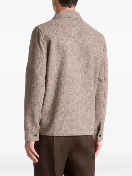 Melanžová košile Manière De Voir hnědá