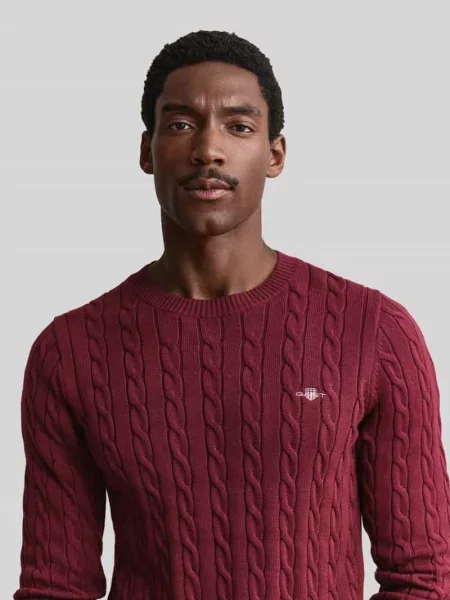 Sweter o kroju regular fit z czystej bawełny Gant