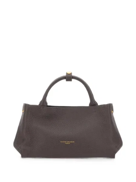 Δερμάτινη τσάντα shopper Gianni Chiarini καφέ