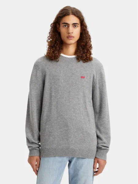 LEVI'S Sveter / červená / biela sivá