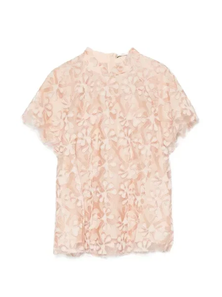 Bluză Hui Hui cu model floral roz