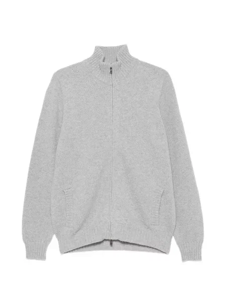 Cardigan Fedeli tricotate gri