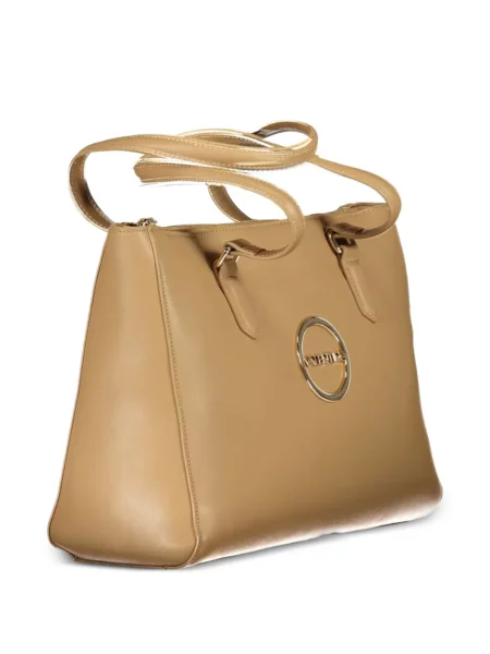 Shopper táska Mario Valentino autogrammal sárga
