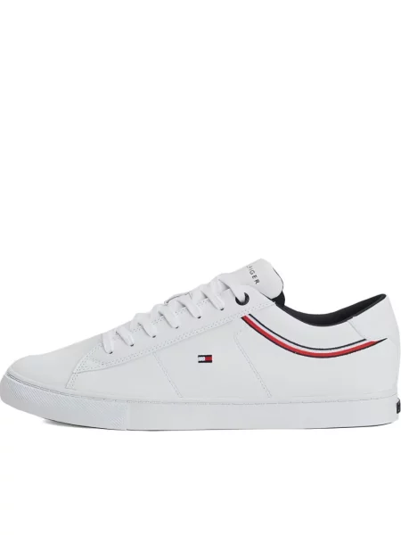 Tommy Hilfiger Buty skórzane ESSENTIAL SNEAKER LTH białe